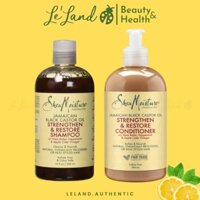 Set gội xả Jamaican Black Castor Oil Strengthen & Restore Shea moisture SheaMoisture