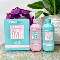 Set Hairburst Gội Xả For Longer Stronger Hair Kích Thích Mọc Tóc (Dầu Gội 350ml + Dầu Xả 350ml)