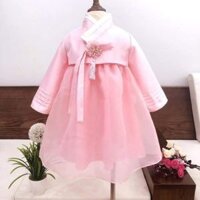 Set Hanbok cách tân màu hồng