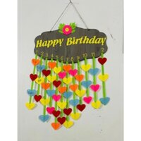 Set Happy Brithday bằng gỗ trang trí lớp học