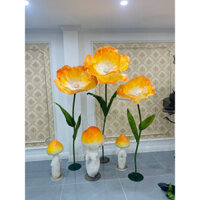 Set hoa 3 cây hoa đẹp chuyên trang trí spa, shop,