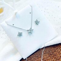 Set hoa sao trắng Swarovski