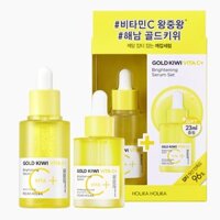 [Set] Holika Holika Gold Kiwi Vita C + Serum 45ml + 23ml Chăm sóc vết thâm làm sáng da