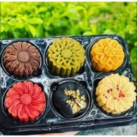 SET HỘP 6 BÁNH TRUNG THU HANDMADE MINI mix đủ vị (50GR/1 chiếc)