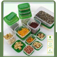 Set hộp đựng thực phẩm 17 món, hộp nhựa tủ lạnh bảo quản đồ ăn an toàn vệ sinh sức khỏe - Shop Đông Phong
