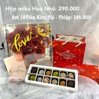 SET HỘP HOA NHŨ TRÁI TIM + HỘP SOCOLA TẶNG QUÀ VALENTINE/ QUÀ TẶNG NGÀY VALENTINE