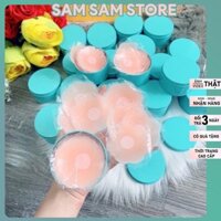 ♙✻▬Set Hộp xanh 5 cặp MIẾNG DAN TI SILICON, Sử dụng được nhiều lần  Dán Nhũ Hoa Silicon Tàng Hình Siêu Rẻ Đẹp 999