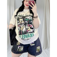 Sét jeans bộ đùi form 35kg-70kg(TB05)áo chất cotton mịn quần jeans mềm micky
