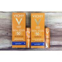 SET KCN Vichy Emulsion/Crème Idéal Soleil SPF50 tặng kèm son