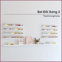 Set Kệ Nail Kệ gắn tường Spa - Tiệm Nail - Kệ Sơn Móng Trang Trí Treo Tường (Đối xứng 2)