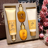 Set kem chống nắng chống nhăn Whoo vàng Wrinkle Sun Cream SPF50+/PA+++ Special Set 4 sp