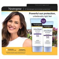SET KEM CHỐNG NẮNG NEUTROGENA ULTRA SHEER DRY-TOUCH SPF 55 Tuýp 147ml x 88ml