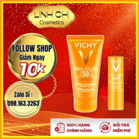 Set Kem Chống Nắng Vichy Tặng Kèm Son Dưỡng