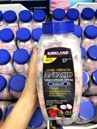 SET KẸO NGẬM TRỊ ĐAU BAO TỬ KIRKLAND ULTRA STRENGTH ANTACID 265 VIÊN ( 2 hộp )