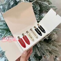 Set kẹp tóc Chanel 6 chiếc 3 màu Full box