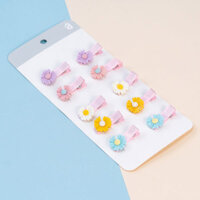 Set kẹp tóc cho bé 10 món Animo A2107_MN030 (Nhiều màu)