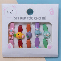 Set kẹp tóc cho bé 10 món Animo A2204_MN022 (Nhiều màu)