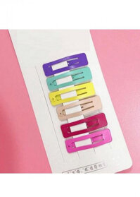Set kẹp tóc đủ màu - 1 bảng 6 cây đủ màu. - Bảng vuông