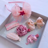 Set kẹp tóc,bờm HandMade cho bé
