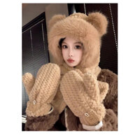 Sét khăn mũ kèm găng tay giữ ấm cho mùa đông