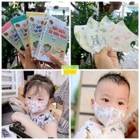 set khẩu trang cho bé trai gái hình sieu dễ thương thùng 10hop 100cai hinh ngẫu nhiên