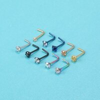 Set khuyên mũi nhiều màu sắc