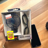 Set kính râm Handy Gan Sunglass tặng kèm quạt nội địa nhật bản