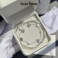 Set lắc tay đôi bạc nam nữ Duin Silver bạc thật