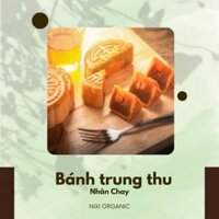 Set làm bánh trung thu nhân chay NIXI ORGANIC nhân đậu xanh, khoai môn, trà xanh đầy đủ (có hướng dẫn)