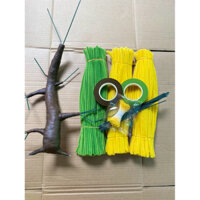 Set Làm Hoa Đào Hoa Mai kẽm Nhung