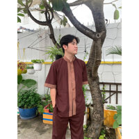 Set lãnh tụ phối, pháp phục nam truyền thống, đồ nam tay ngắn