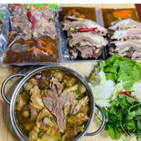 set lẩu bò vị Đà Lạt ăn liền (tặng nấm kim châm) 💥DTFoods(CHUYÊN SỈ)