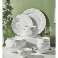 [Set lẻ] Bộ bát sứ xương trắng sang trọng - Bắc Âu