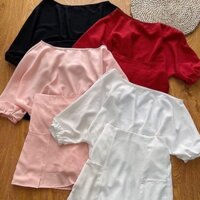 Set lệch vai + chân váy bo chun