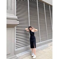 SET LỆCH VAI KÈM CHÂN VÁY XẺ