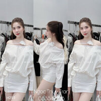 SET LỆCH VAI KÈM HOA