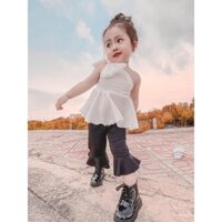 SET LỆCH VAI NƠ QUẦN LOE CHO BÉ GÁI ❣️