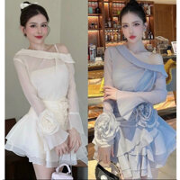 SET LỆCH VAI PHỐI HOA (💯hàng chuẩn hình)