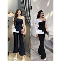 Set lệch vai tay phồng