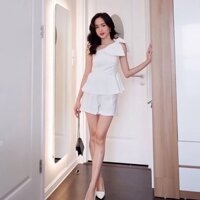 Set lệch vai trắng