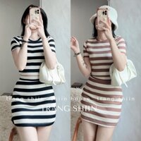 Set len áo croptop + chân váy rời