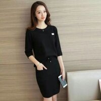 Set len áo kèm chân váy