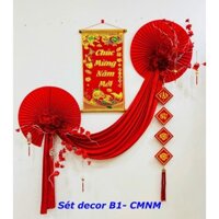 Set Liễn Decor Trang Trí Tết Có Súng Bắn Keo, Phụ Liệu Liễn Treo Tết Ngày Xuân DIY Nhà Cửa, Nhà Hàng, Quán Cafe