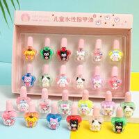 Sét Lọ Sơn Móng Tay Lột Được, Sơn Móng Tay Tự Bong An Toàn Cho Bé, Màu Sắc Bắt Mắt (12- 24 Lọ)