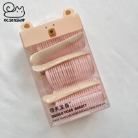 Set lô uốn mái hình Gấu kèm kẹp mỏ vịt (3c)