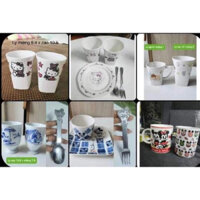 Set Ly Cặp Chuột Mickey, Hello Kitty Hoạt Hình Disney Của Nhật Siêu Xinh