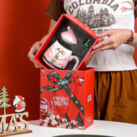 Set ly cốc sứ kèm hộp làm quà tặng giáng sinh Noel - Graci Gift