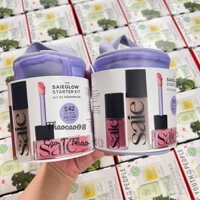 Set má hồng + son bóng + lót Saie The SaieGlow™  Starter Kit