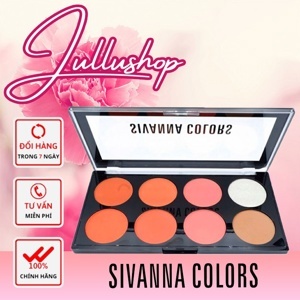 Set má hồng tạo khối Sivanna Colors Ultra Blush Palette 8 ô