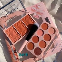 Set makeup phấn mắt + má hồng + cọ Sivanna
